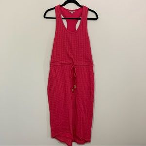 Athleta Crochet Maxi Dress Raspberry Pink Size Medium